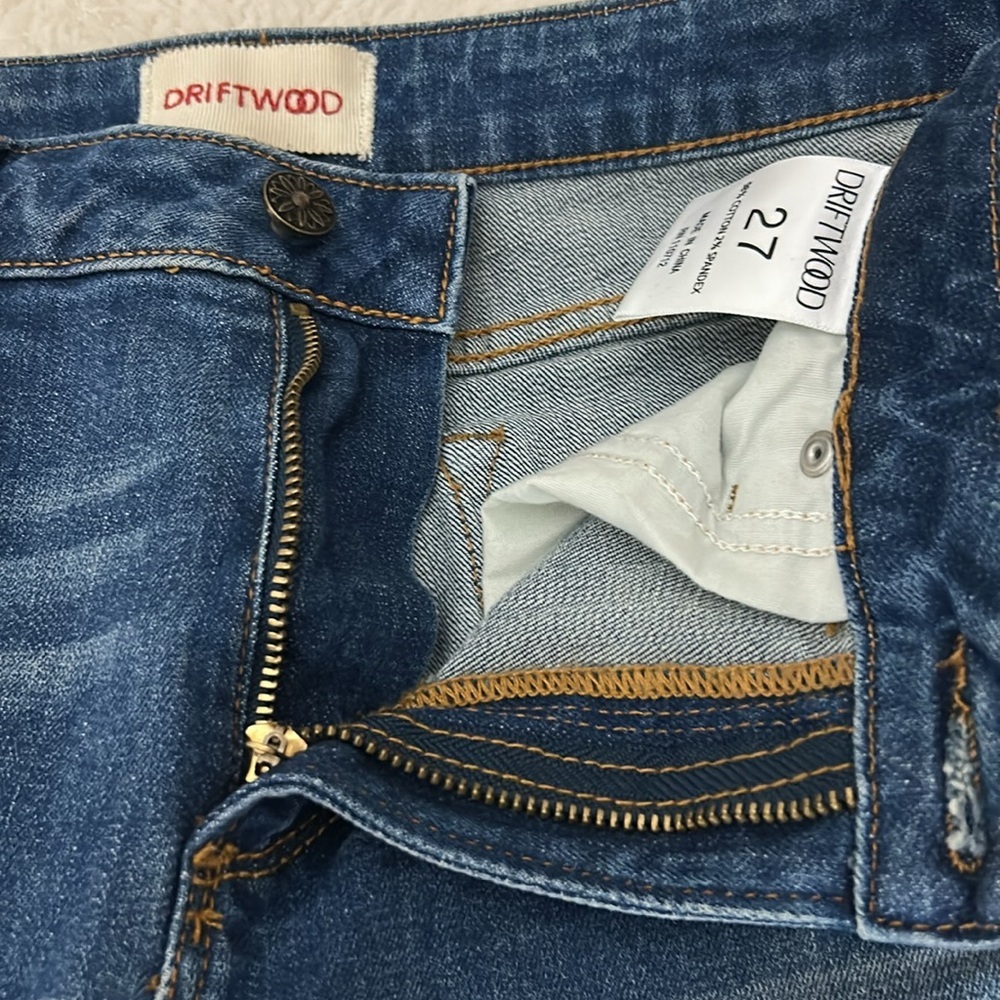 Driftwood Colette Embroidered Jeans Size 27 - Picture 7 of 13